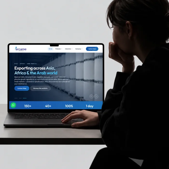 Arcame Impex &middot; Website